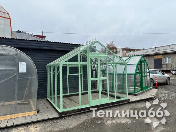 Теплица Рада Гарденикс 3 П под сотовый поликарбонат, ширина 3 м