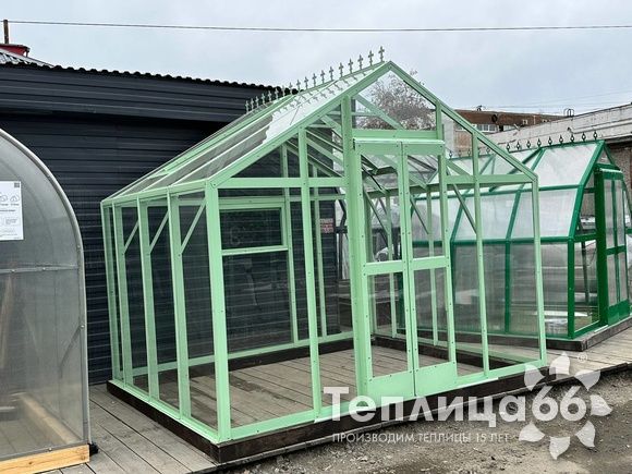 Теплица Рада Гарденикс 3 П под сотовый поликарбонат, ширина 3 м