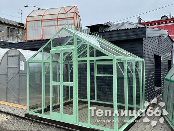 Теплица Рада Гарденикс 3 П под сотовый поликарбонат, ширина 3 м