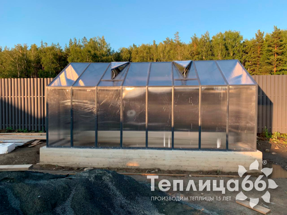 Теплица Рада Гарденикс 3 П под сотовый поликарбонат, ширина 3 м