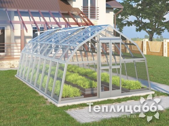 Теплица Рада Дунай под стекло, 3,5х6 метров