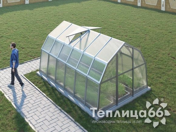 Теплица Рада Ладога из поликарбоната, 2.65х4 метра 