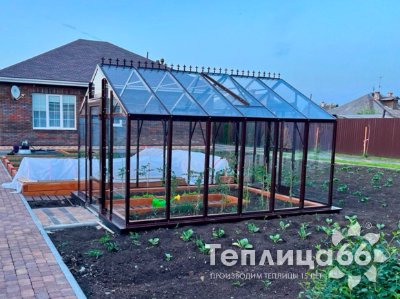 Теплица Рада Гарденикс 3 С (под стекло), ширина 3 м